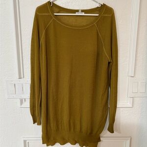 Leith Mustard Crew Neck Sweater